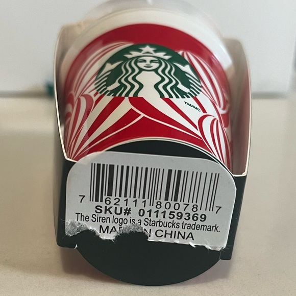 Starbucks 2024 Red Cup Ceramic Christmas Tree Ornament 2.5" Holiday Decor NWT - Picture 6 of 6